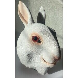 Bunny Rabbit Head Rubber Mask Animal Halloween Cosplay Props Costume
